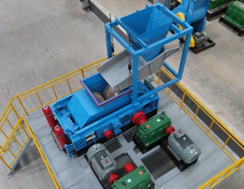 石墨块对辊破碎机